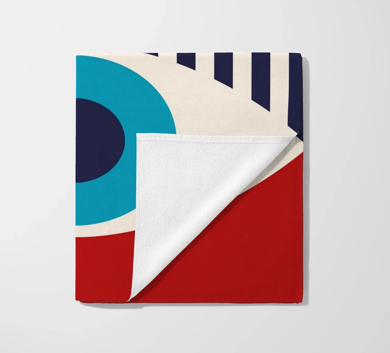 Mostra Bauhaus 1919 - Grafica retrò in colori primari telo mare da Whole©