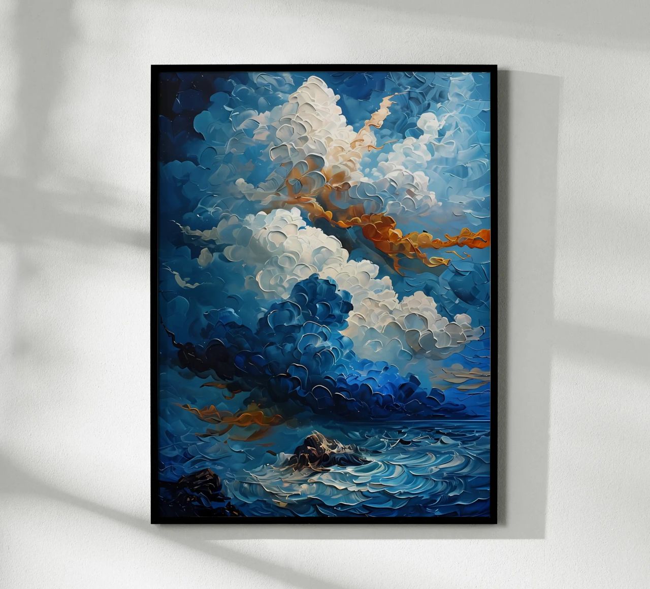 Paisaje marino tormentoso poster de Artistic-shop