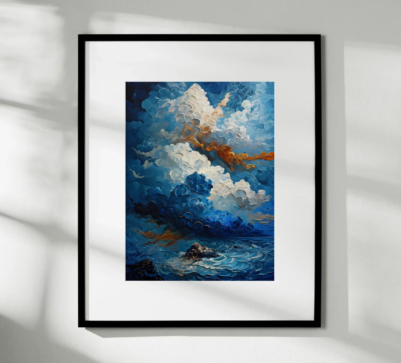 Paisaje marino tormentoso poster de Artistic-shop