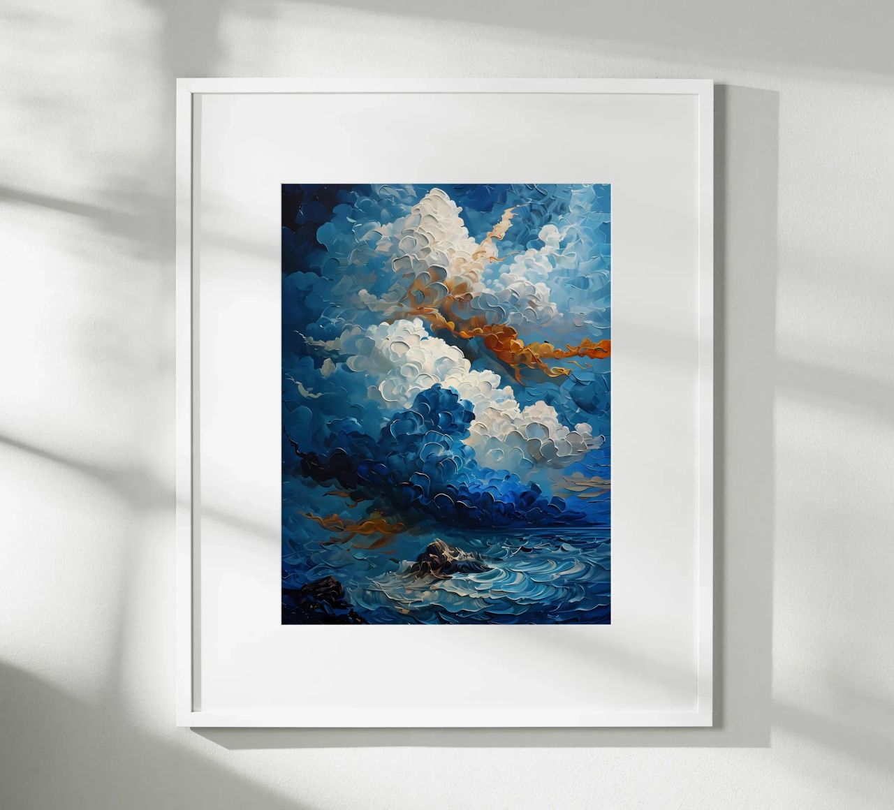 Paisaje marino tormentoso poster de Artistic-shop