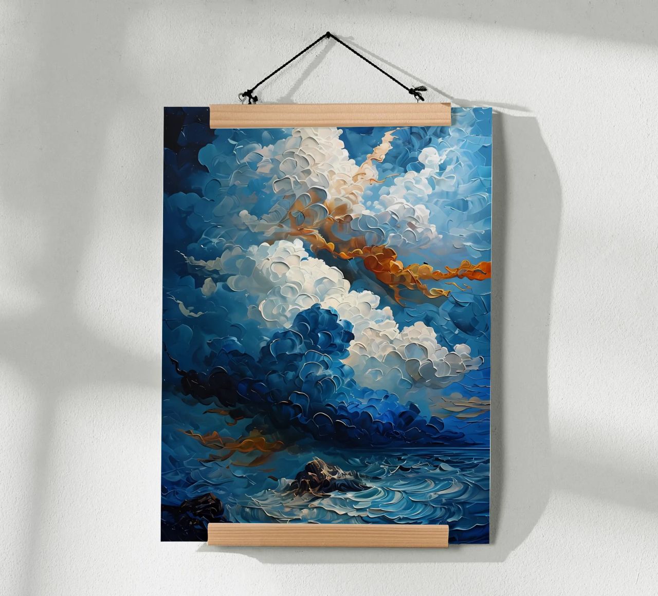 Paisaje marino tormentoso poster de Artistic-shop