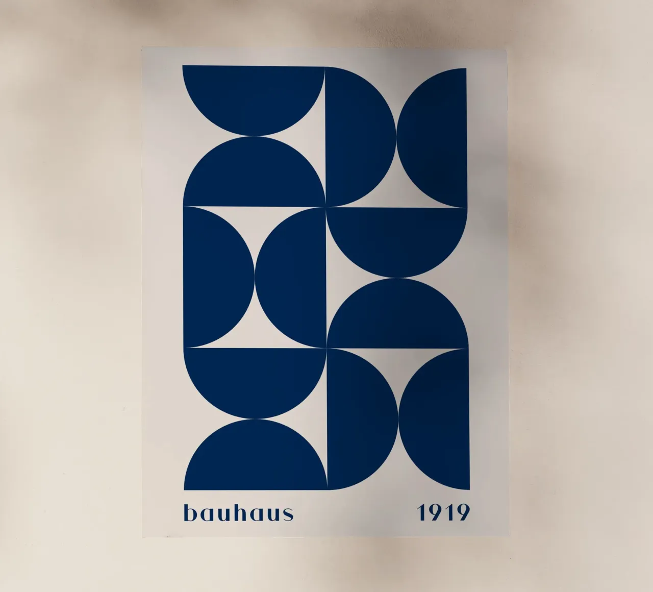 Bauhaus Geometry - Abstract shapes in blue backlit film by Whole©