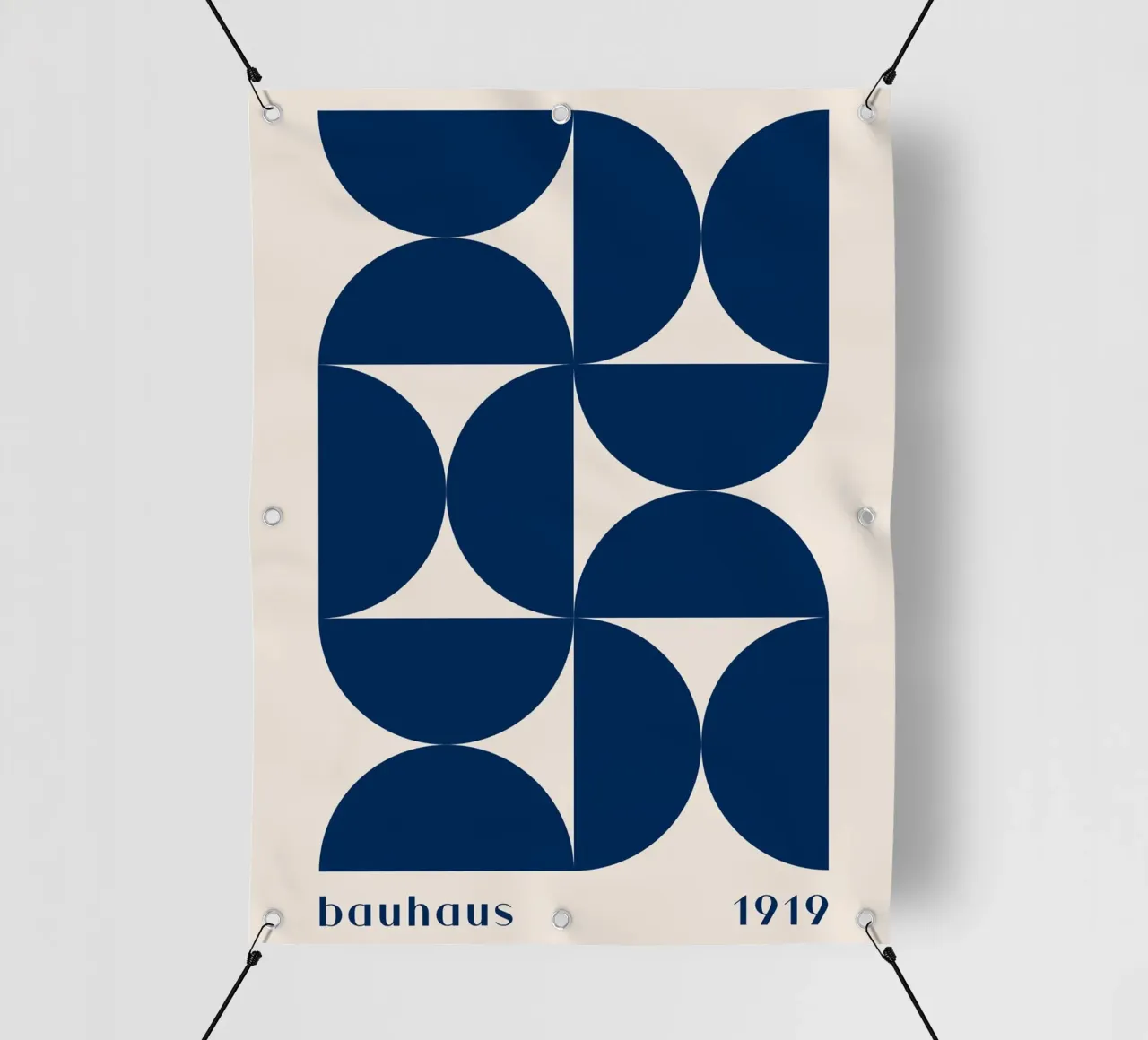 Bauhaus Geometry - Abstract shapes in blue pvc cover by Whole©