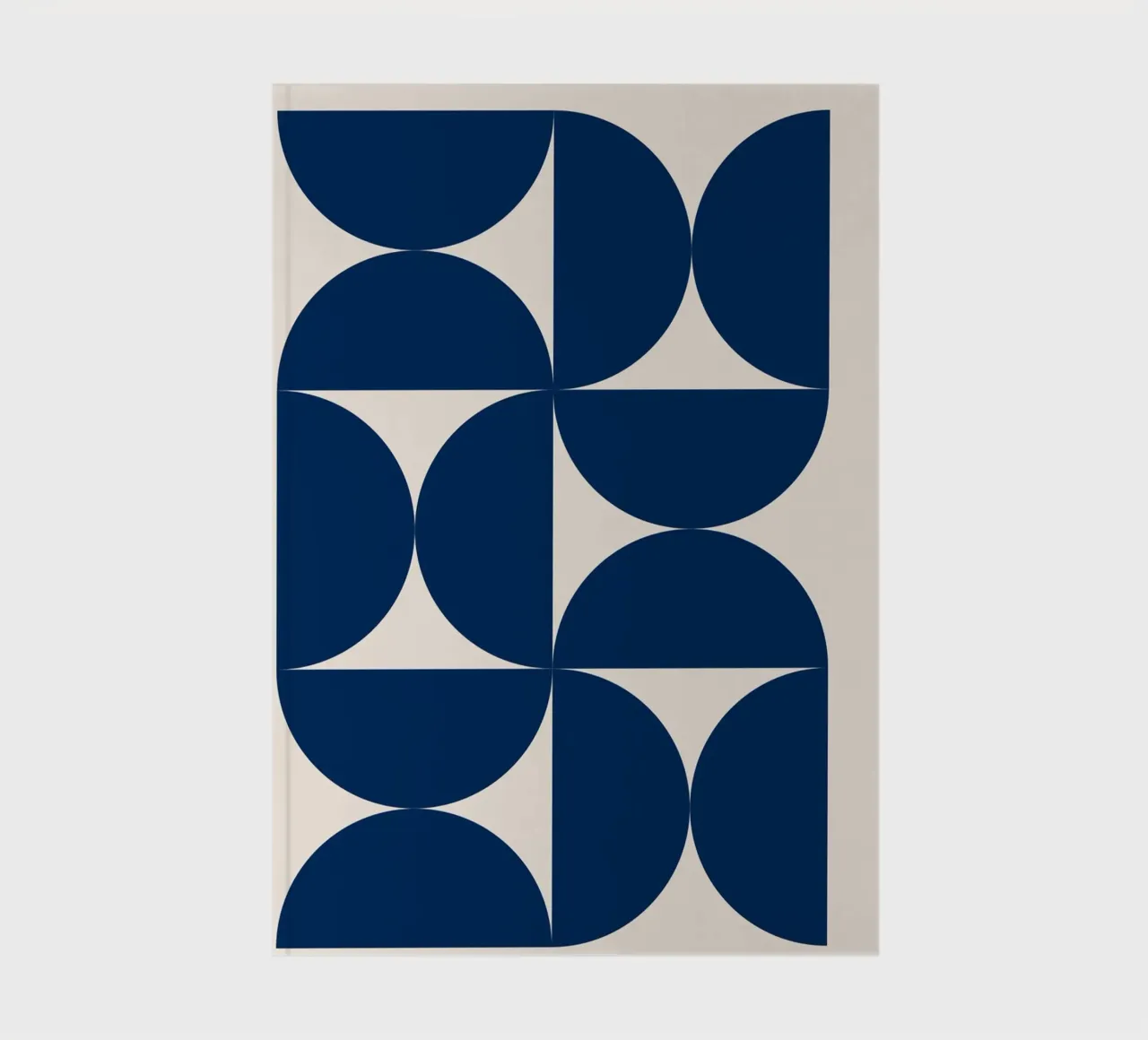 Geometria Bauhaus - Forme astratte in blu diario da Whole©