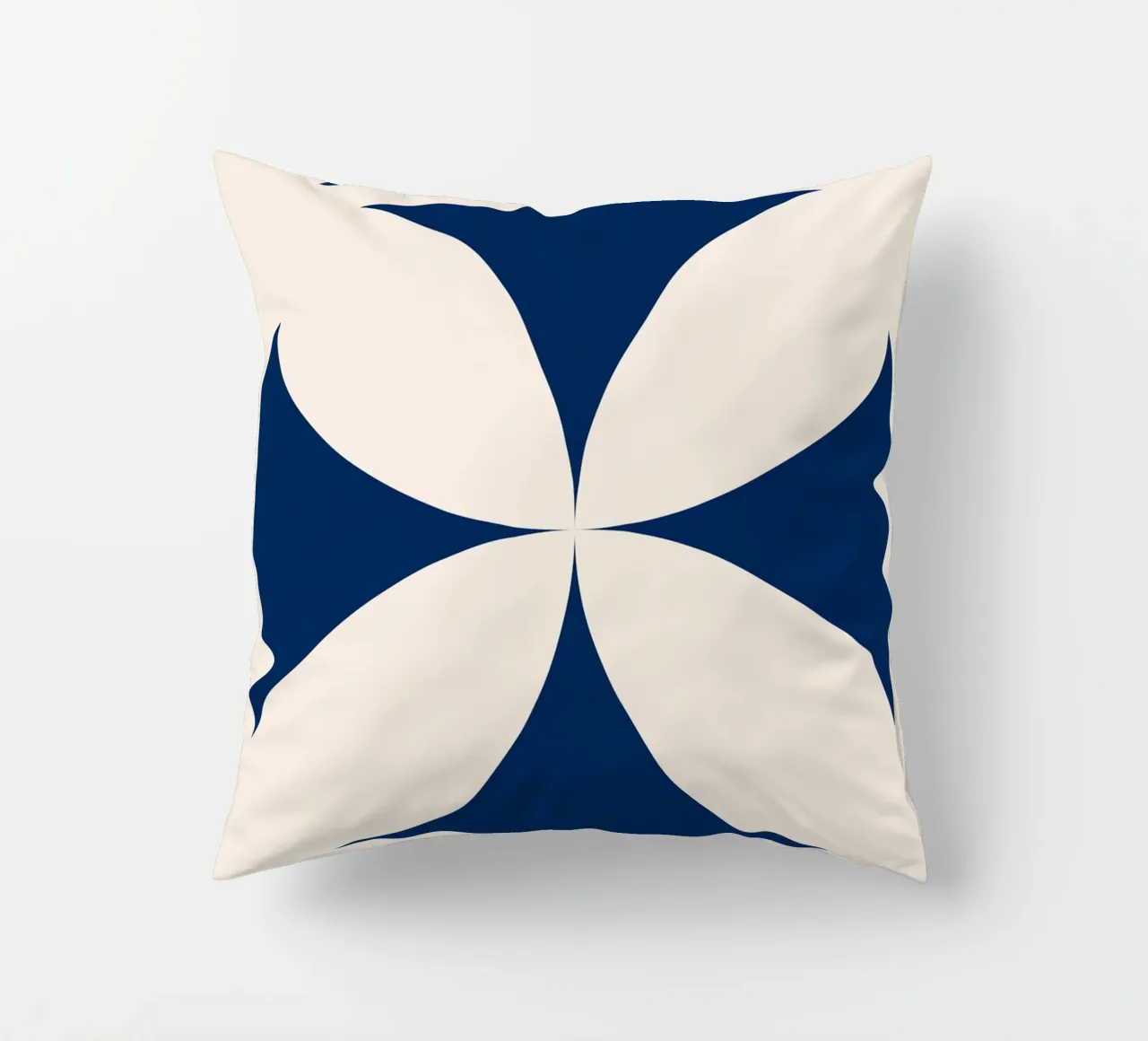 Mostra Bauhaus 1919 - Design geometrico in blu cuscino da Whole©