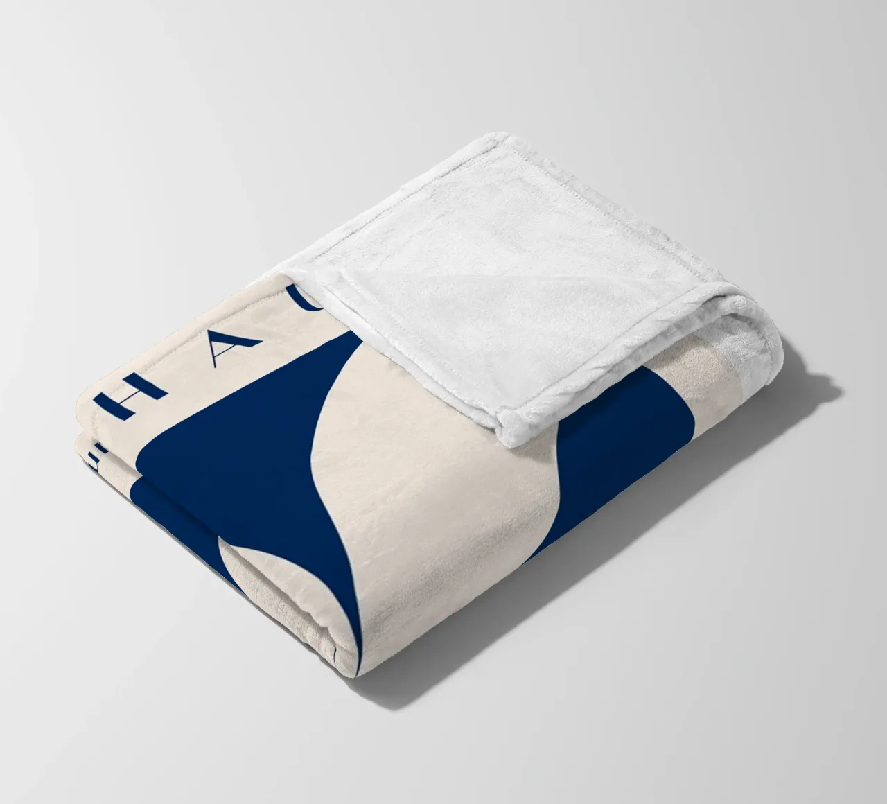 Bauhaus exhibition 1919 - Geometric design in blue fleece blanket by Whole©