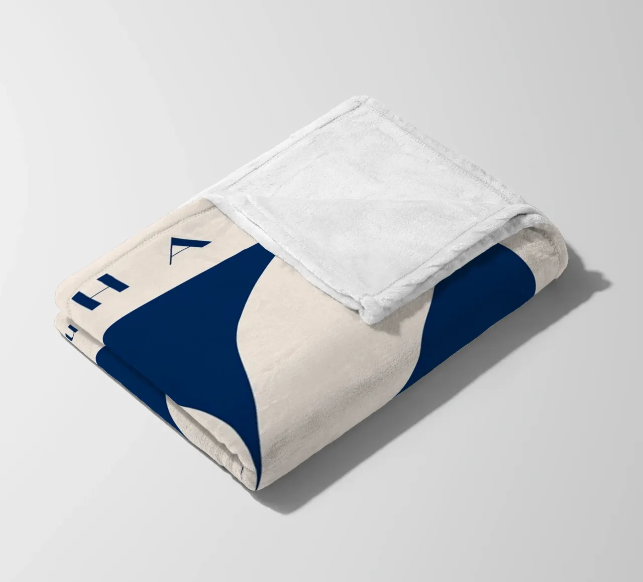 Bauhaus exhibition 1919 - Geometric design in blue fleece blanket by Whole©