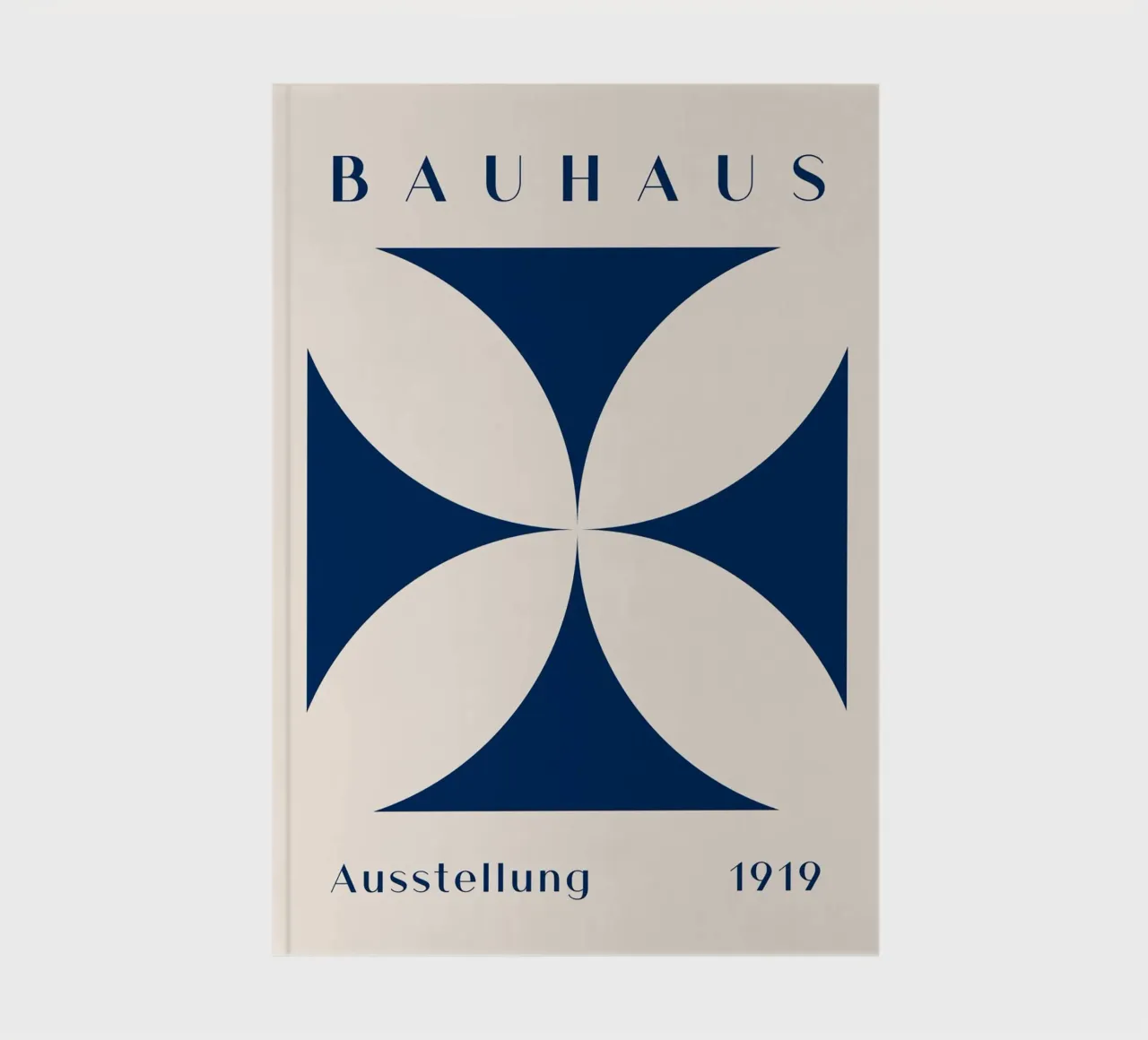 Mostra Bauhaus 1919 - Design geometrico in blu diario da Whole©