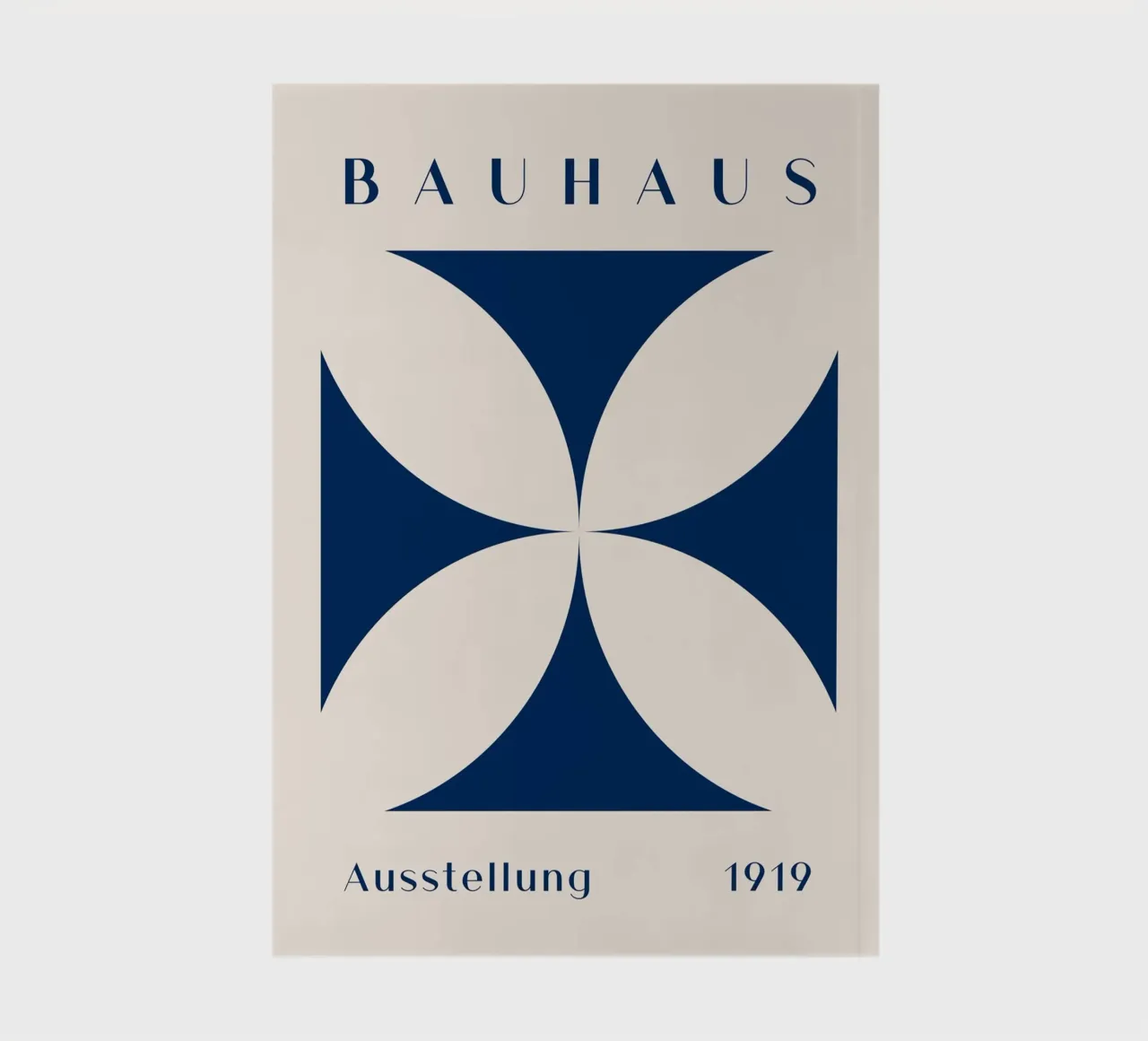 Mostra Bauhaus 1919 - Design geometrico in blu diario da Whole©