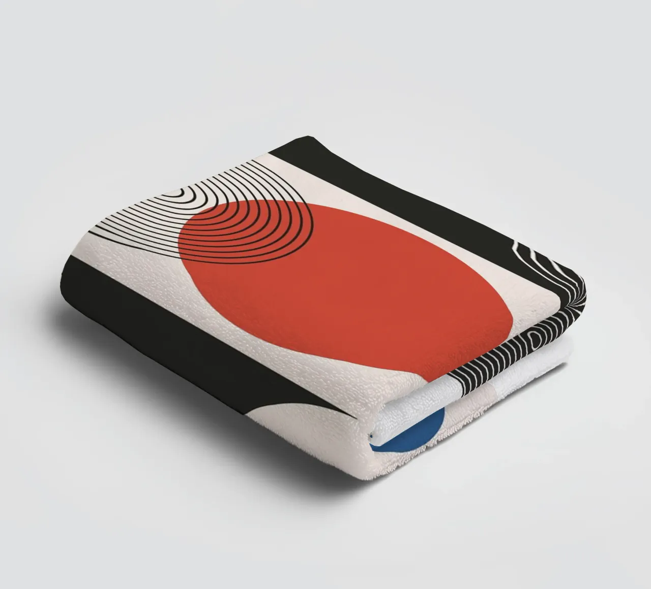Exposition Bauhaus - Cercles et couleurs primaires Design serviette de bain de Whole©