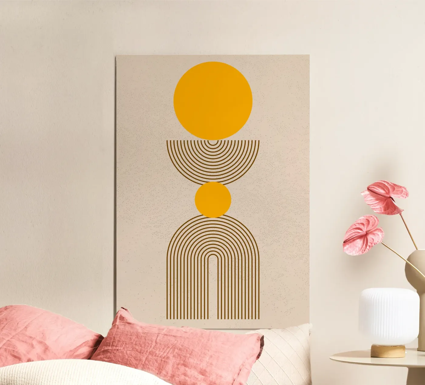 Orange circles poster by VinSigrid