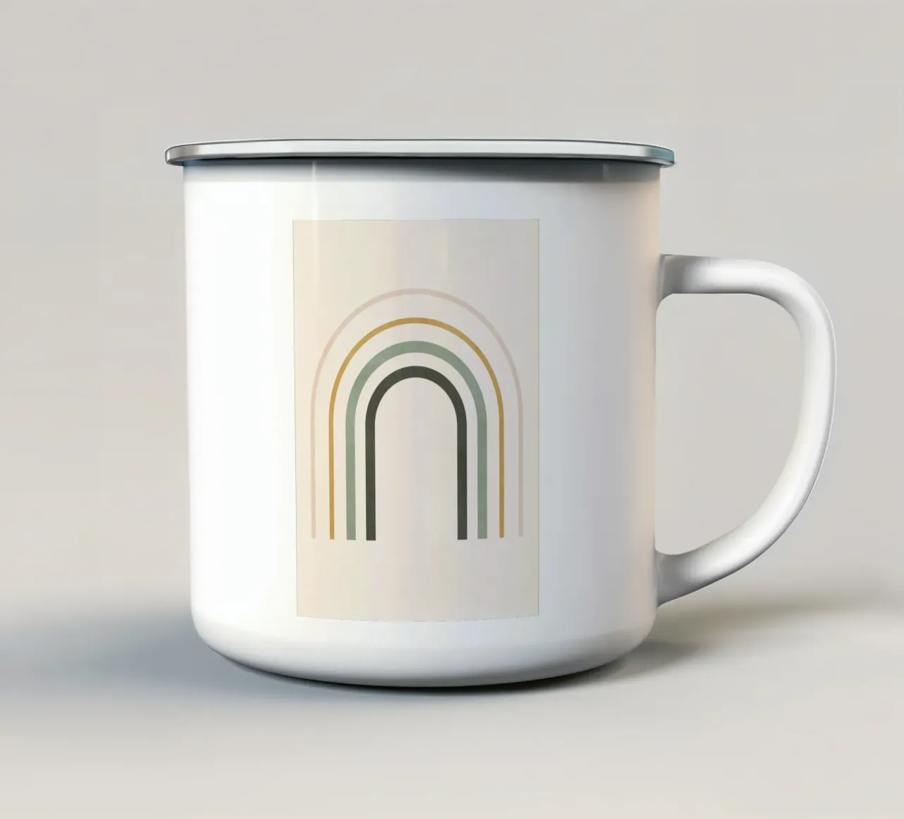 Geometrico minimale 50 tazza in smalto da Gaite