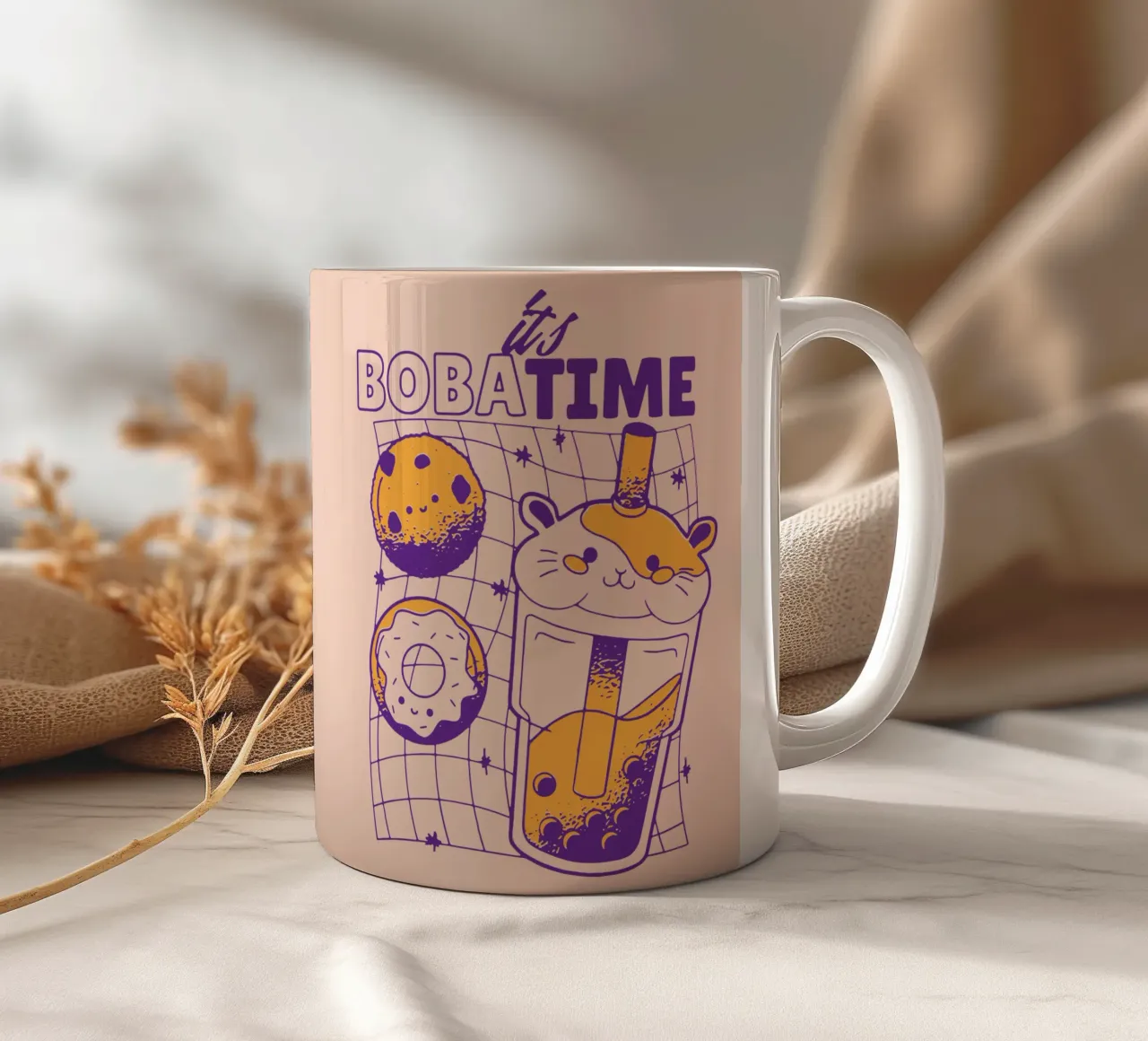 è l'ora del Boba tazza in ceramica da Gunawan Rb