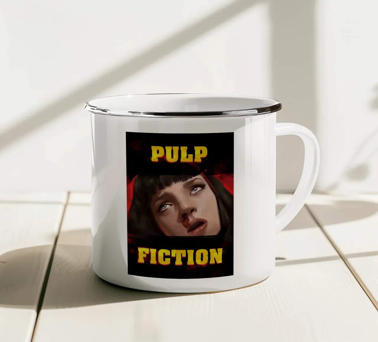 Pulp Fiction Mia tazza in smalto da nabakumov