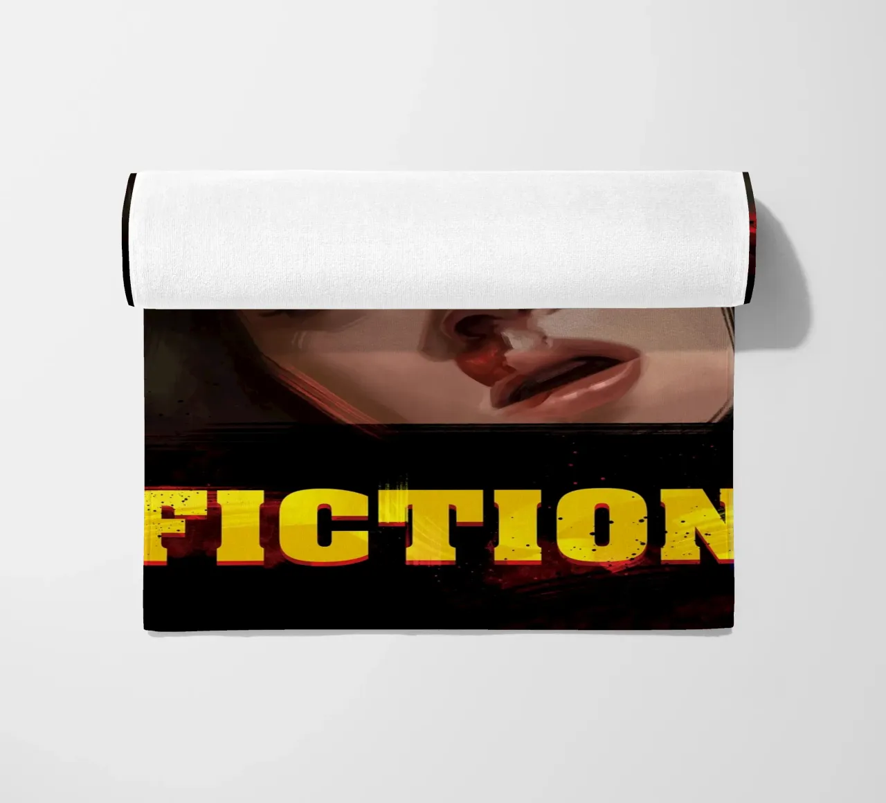 Pulp Fiction Mia beach towel by nabakumov