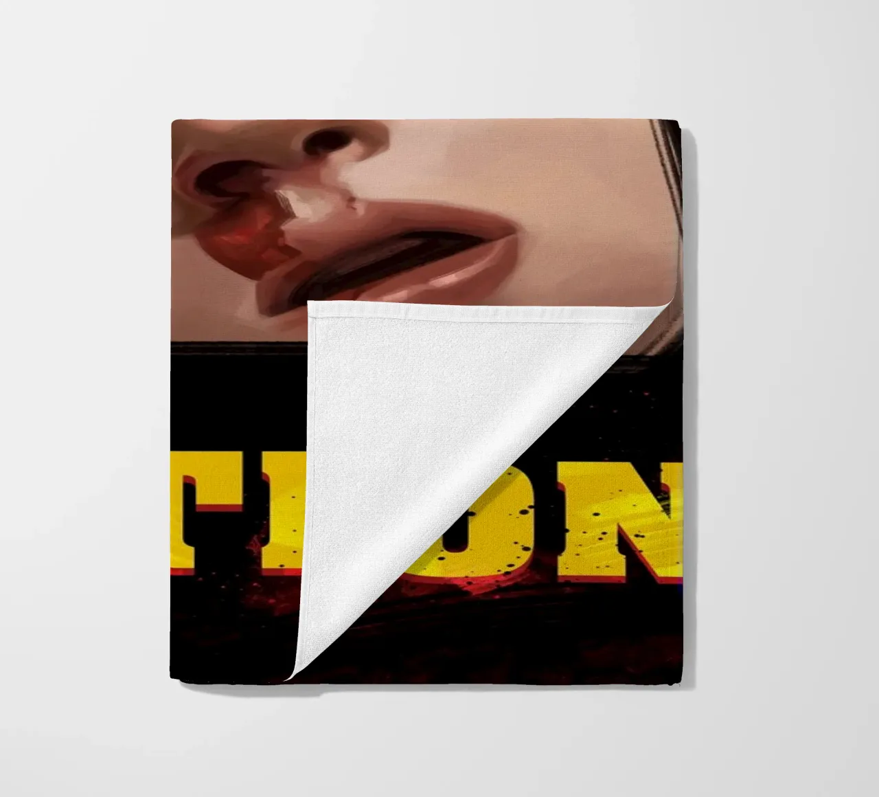 Pulp Fiction Mia beach towel by nabakumov