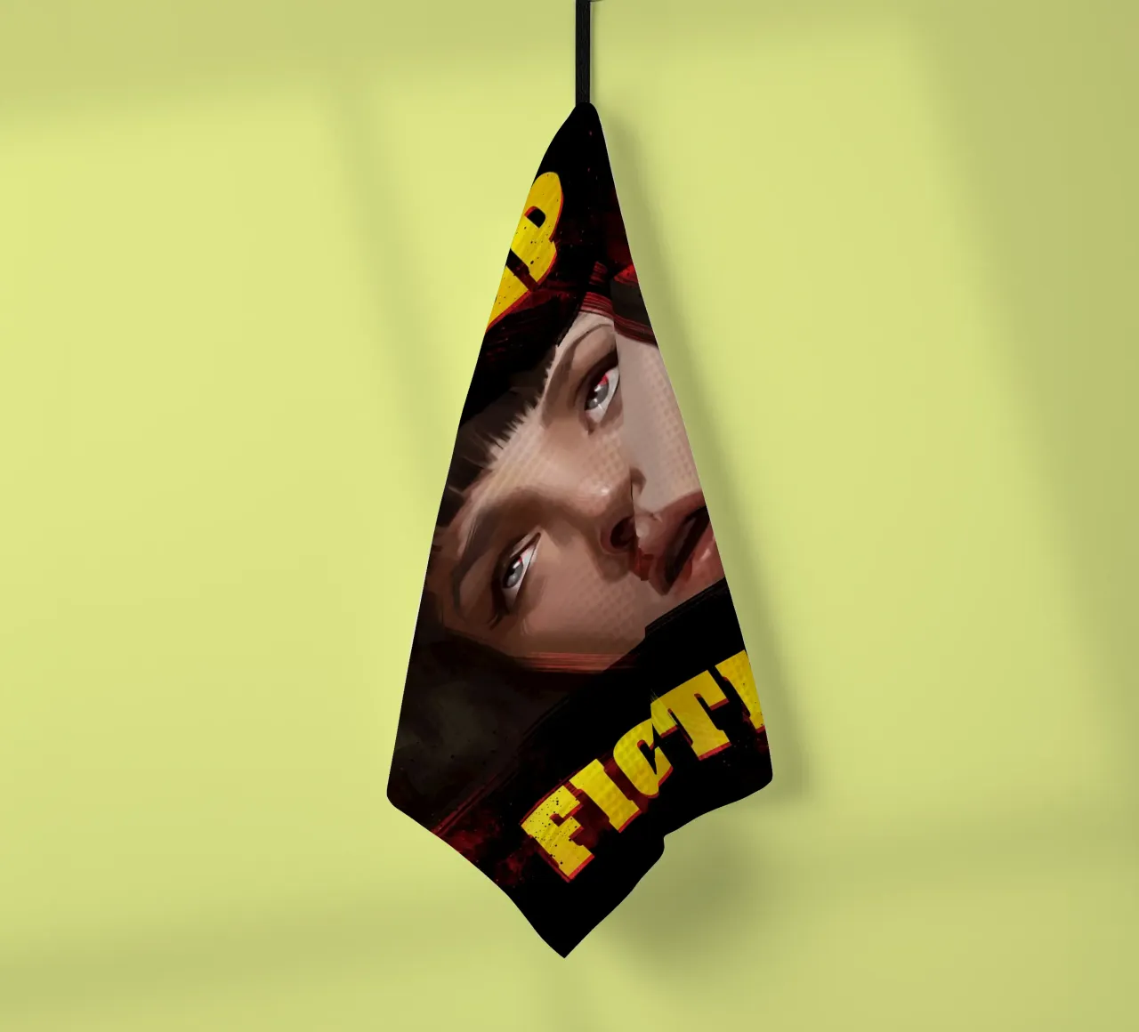 Pulp Fiction Mia tea towel by nabakumov