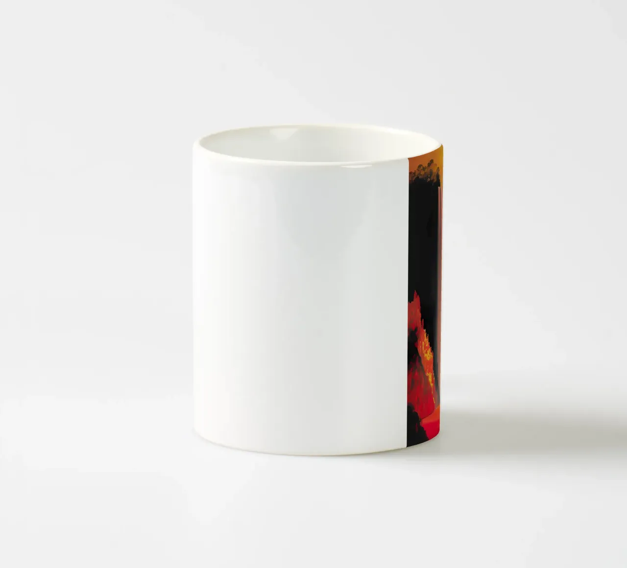 Cascata cremisi tazza in ceramica da Artistic-shop