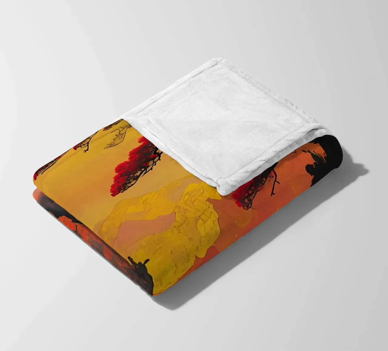 Cascata cremisi coperta in pile da Artistic-shop