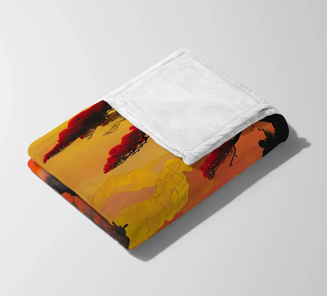 Cascata cremisi coperta in pile da Artistic-shop