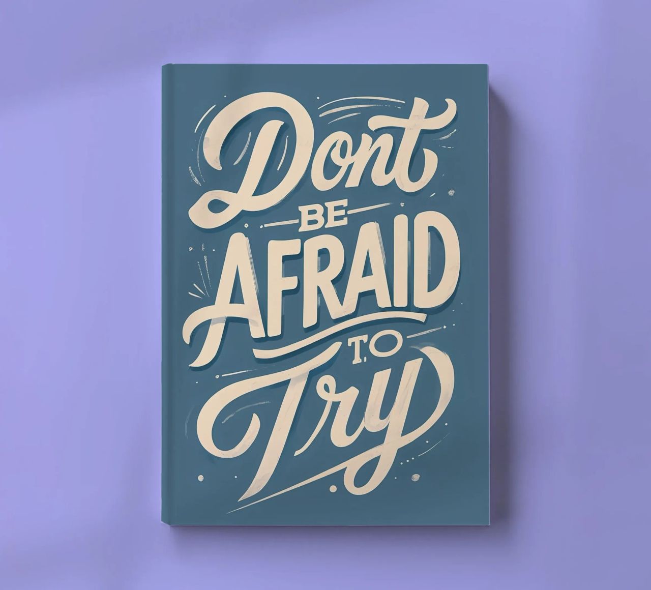 Don't Be Afraid to Try notebook by Artistic-shop