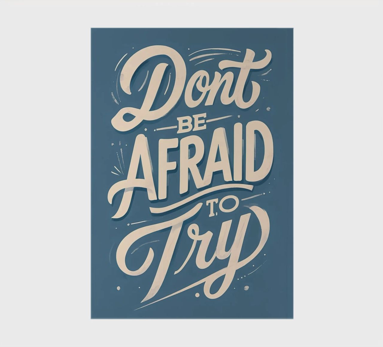 Don't Be Afraid to Try notebook by Artistic-shop