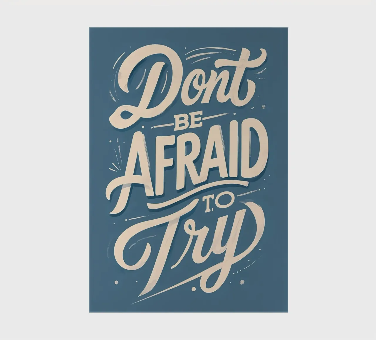 Don't Be Afraid to Try notebook by Artistic-shop