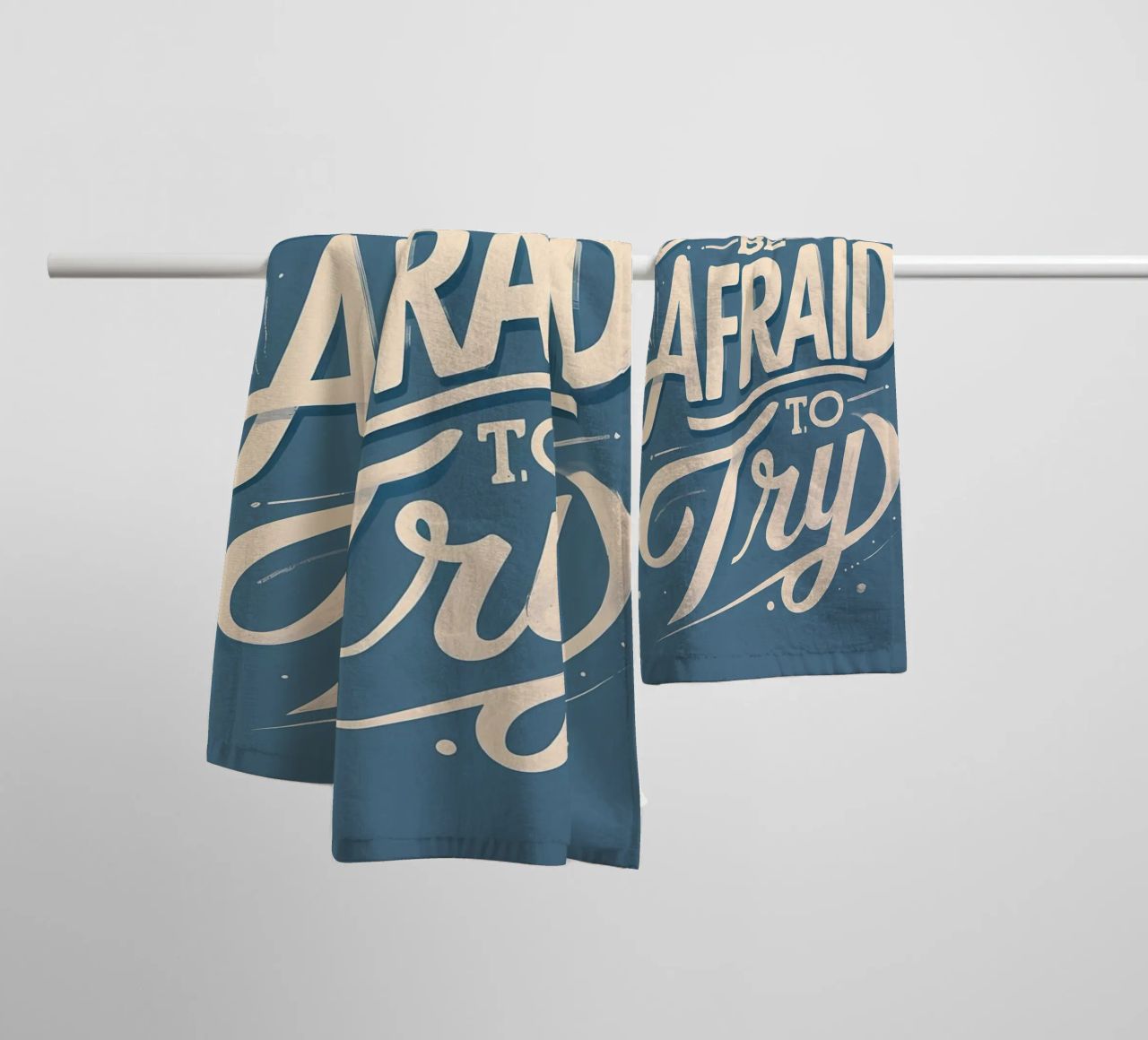 Don't Be Afraid to Try towel by Artistic-shop