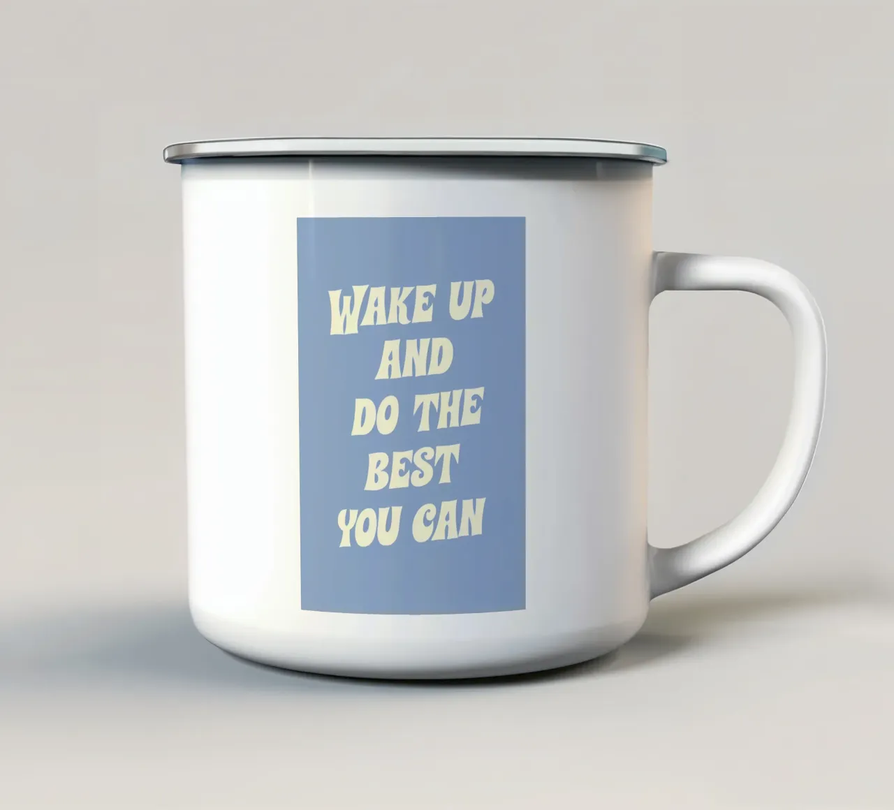 citazione d'ispirazione tazza in smalto da Artistic-shop