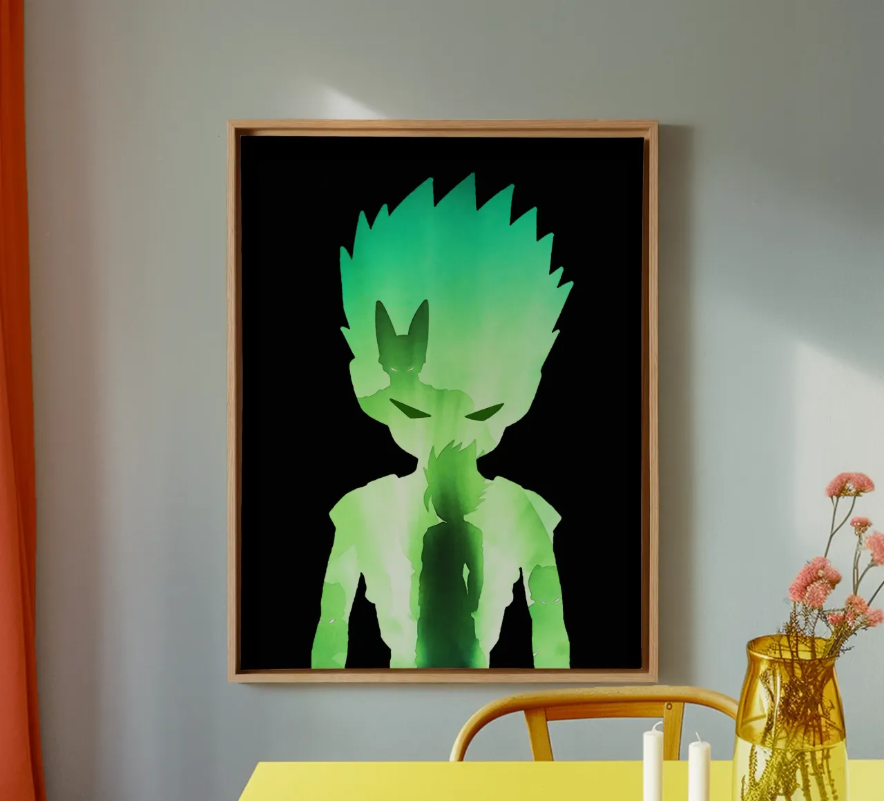Cell VS Gohan tela con Cornice a cassetta da Gunawan Rb