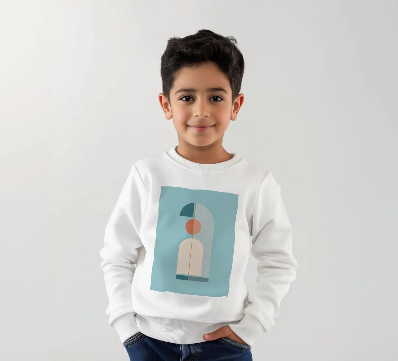 Forme geometriche minime 18 felpa bambino da Gaite