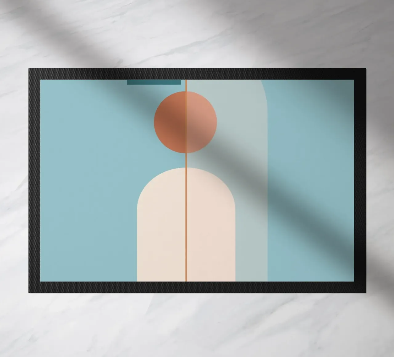 Geometrische Minimalformen 18 Fußmatte von Gaite