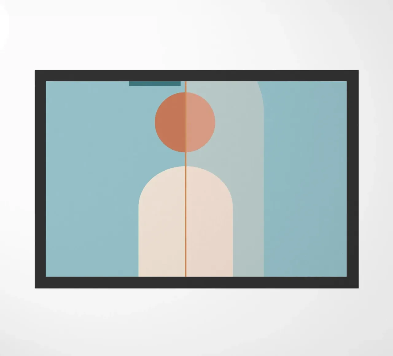 Geometrische Minimalformen 18 Fußmatte von Gaite