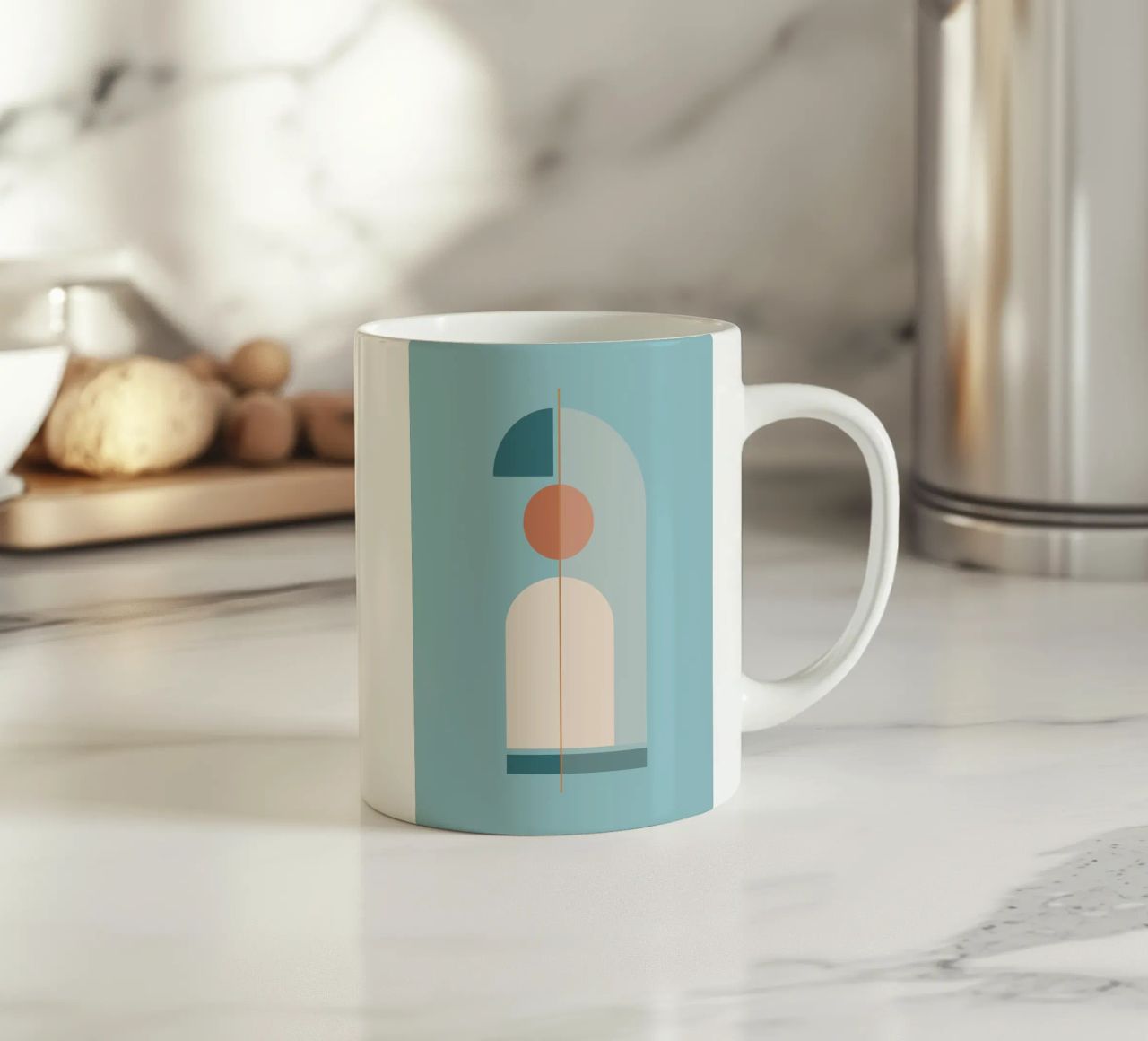 Forme geometriche minime 18 tazza in ceramica da Gaite