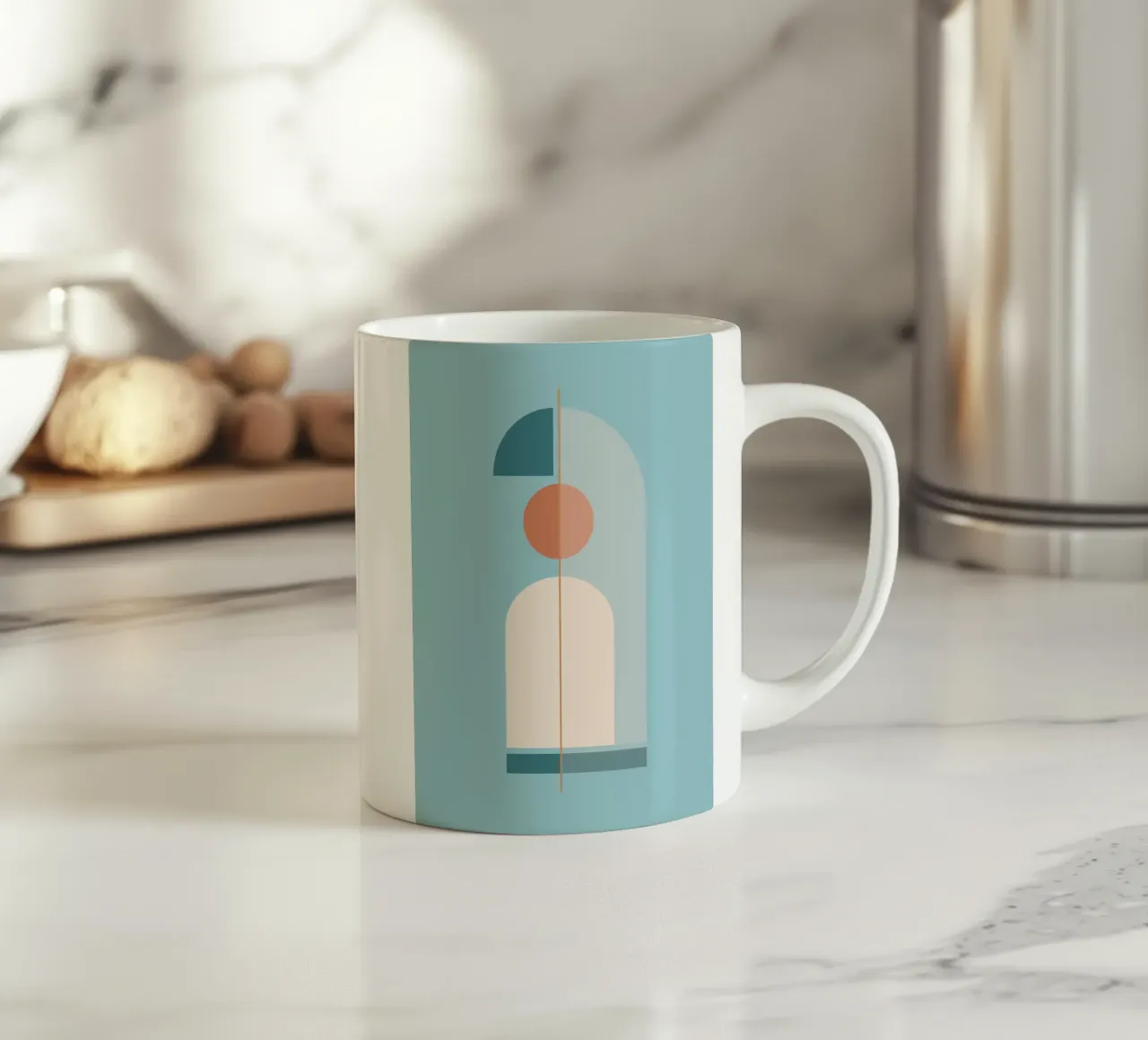 Geometrische Minimalformen 18 Keramik Tasse von Gaite