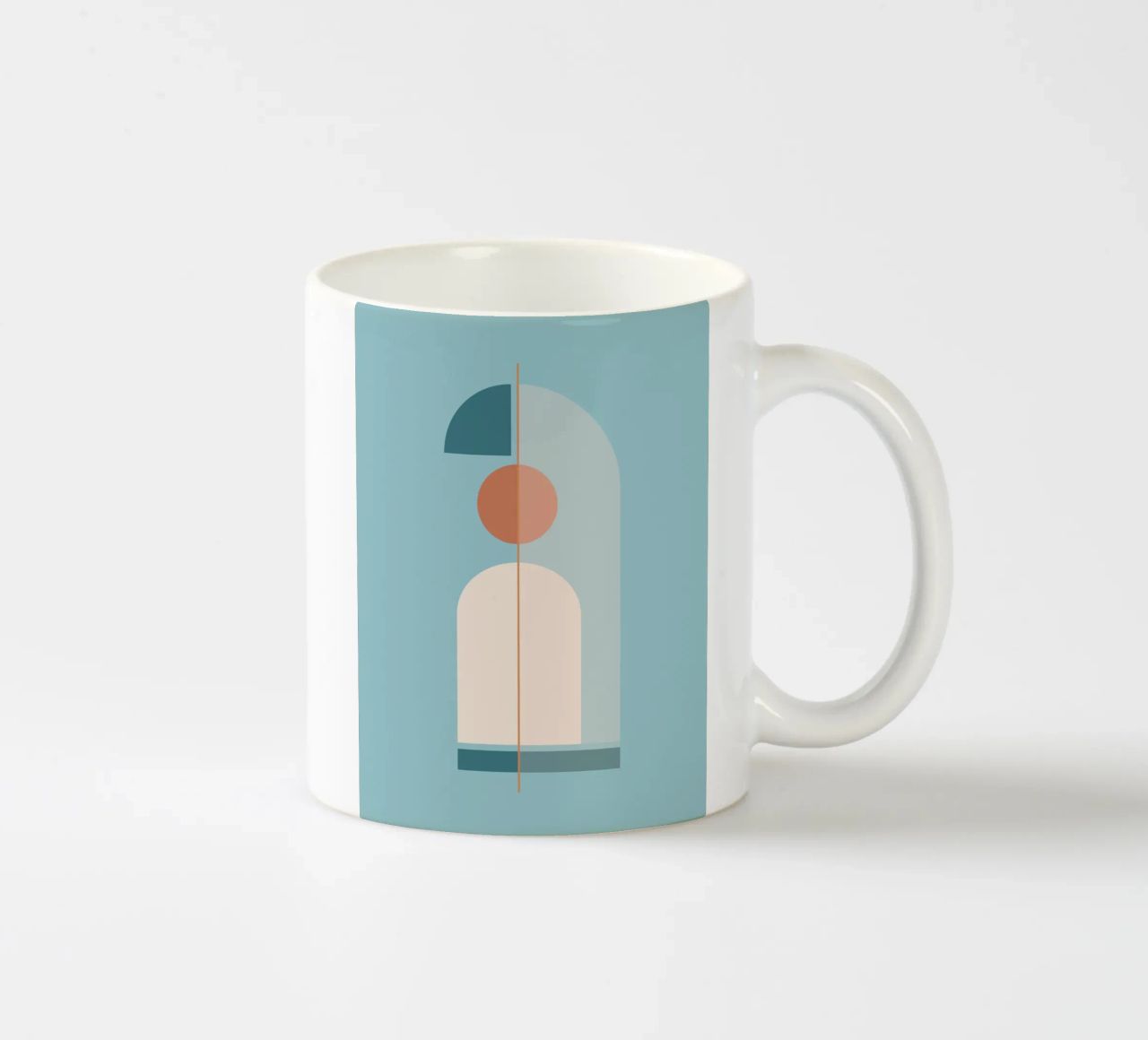 Forme geometriche minime 18 tazza in ceramica da Gaite