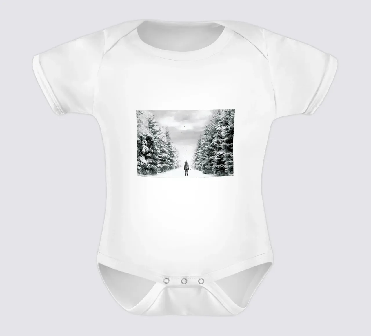 The Path short-sleeve baby romper by Jason Brueck