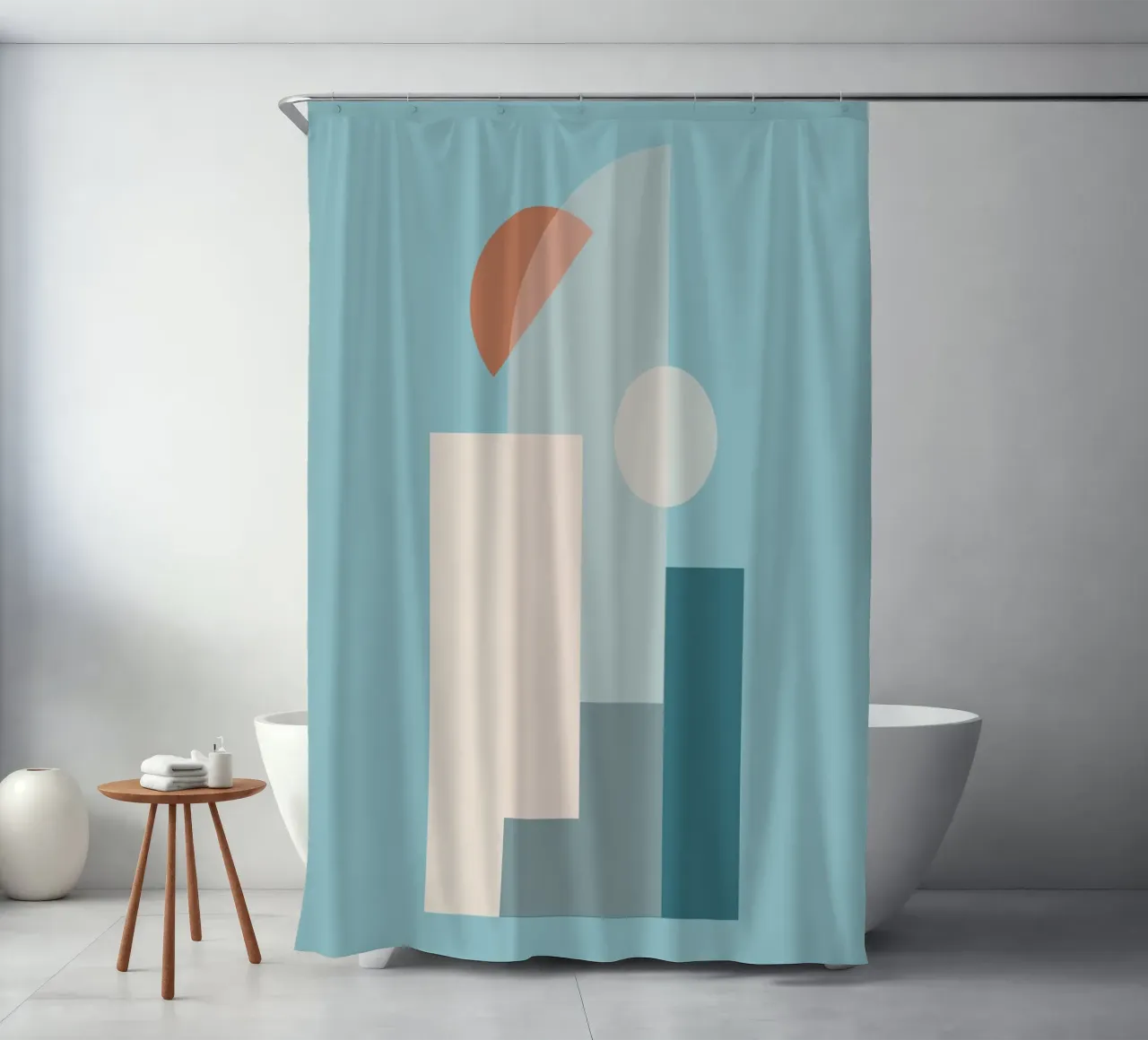 Forme geometriche minime 17 tenda da doccia da Gaite