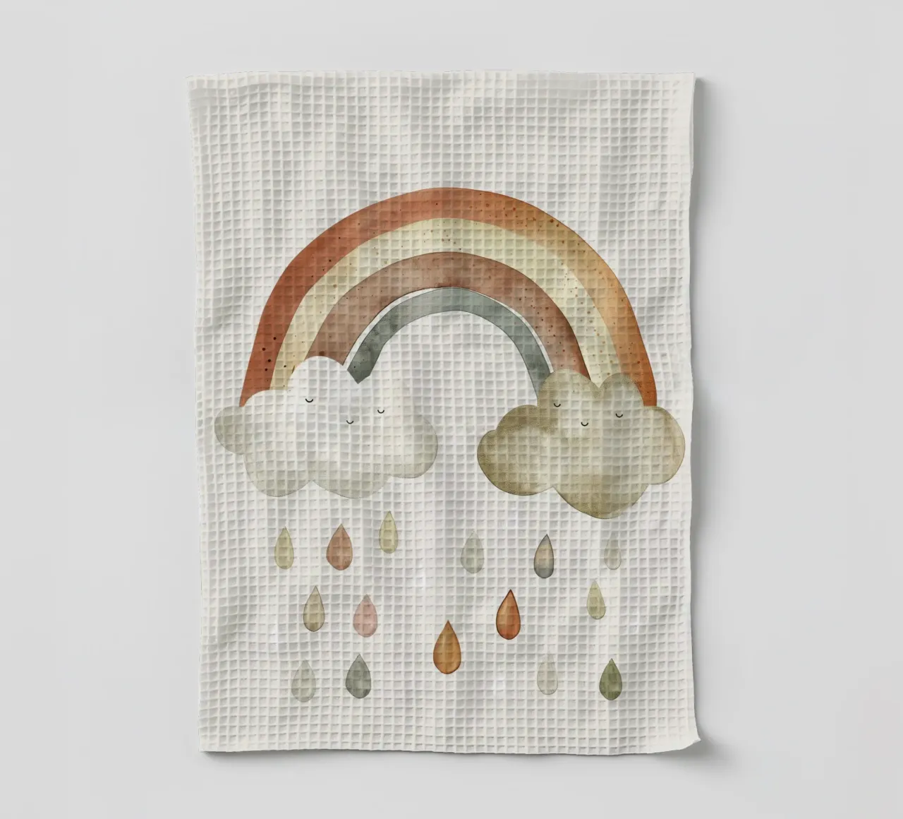 Happy Rain tea towel by treechild