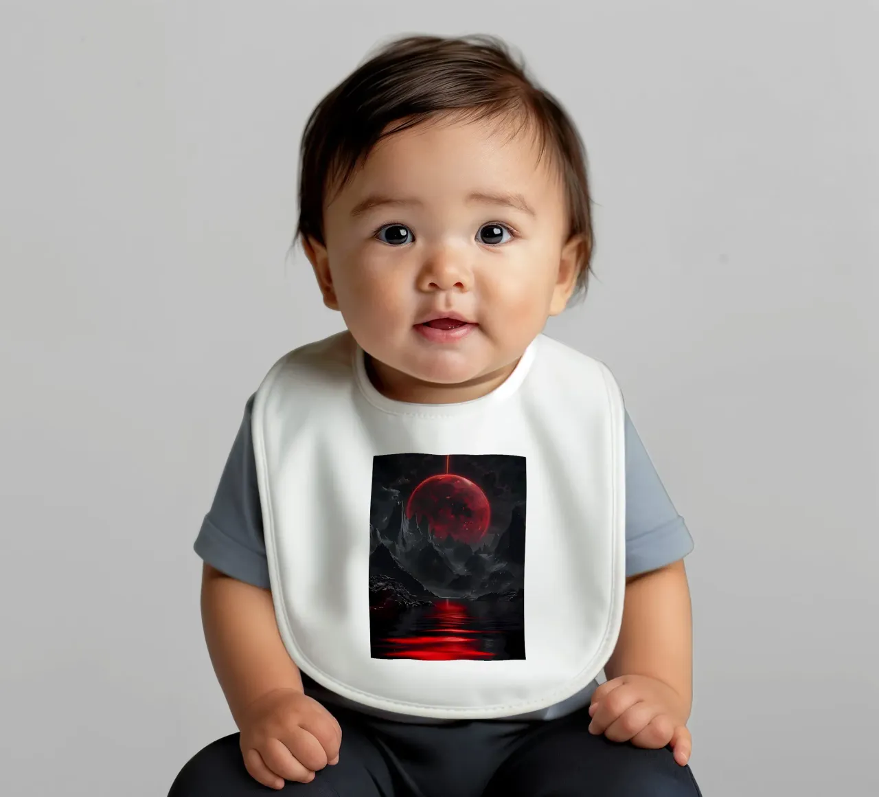 Eclissi cremisi bavaglino da Artistic-shop