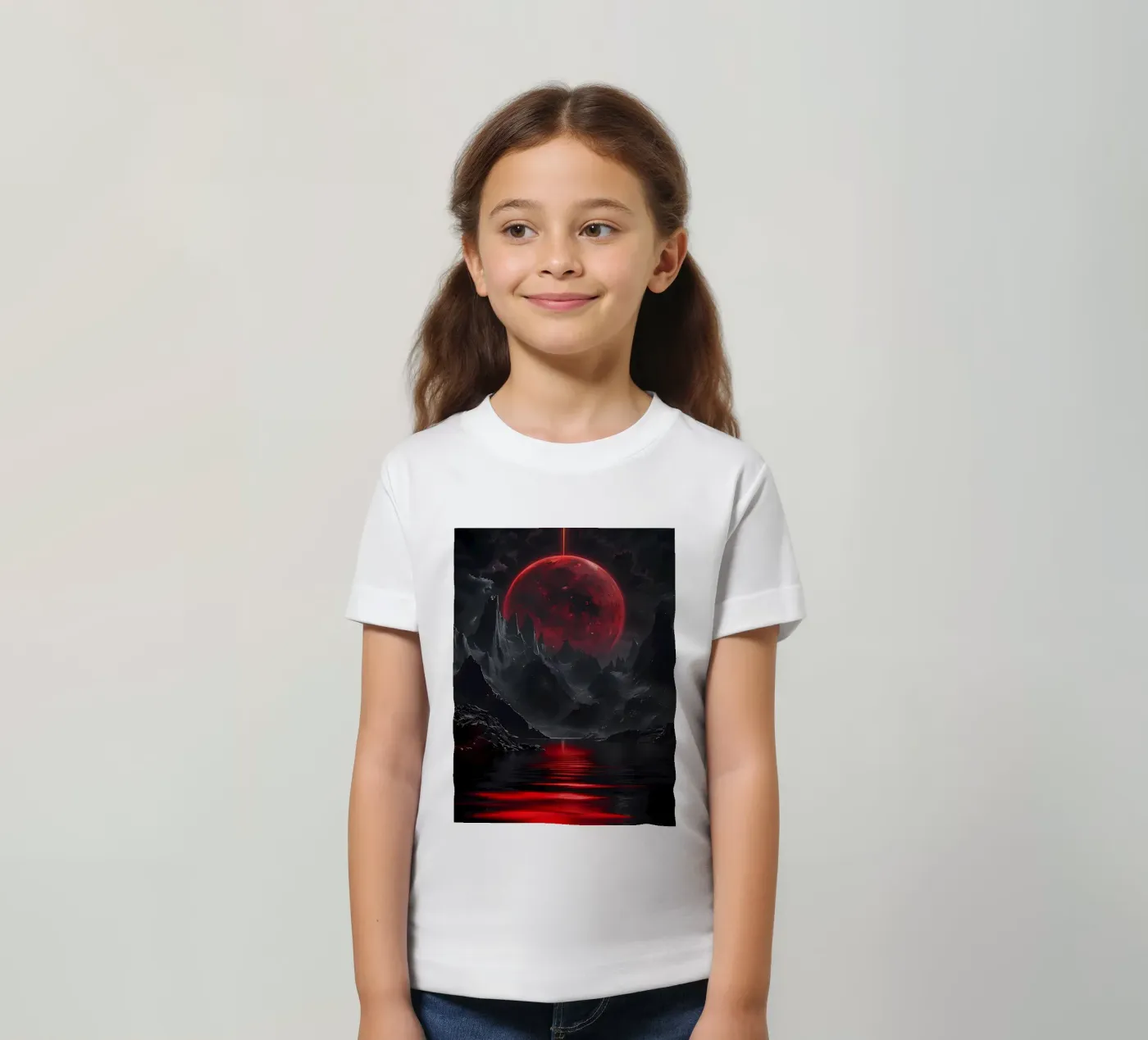 Eclissi cremisi t-shirt bambini da Artistic-shop