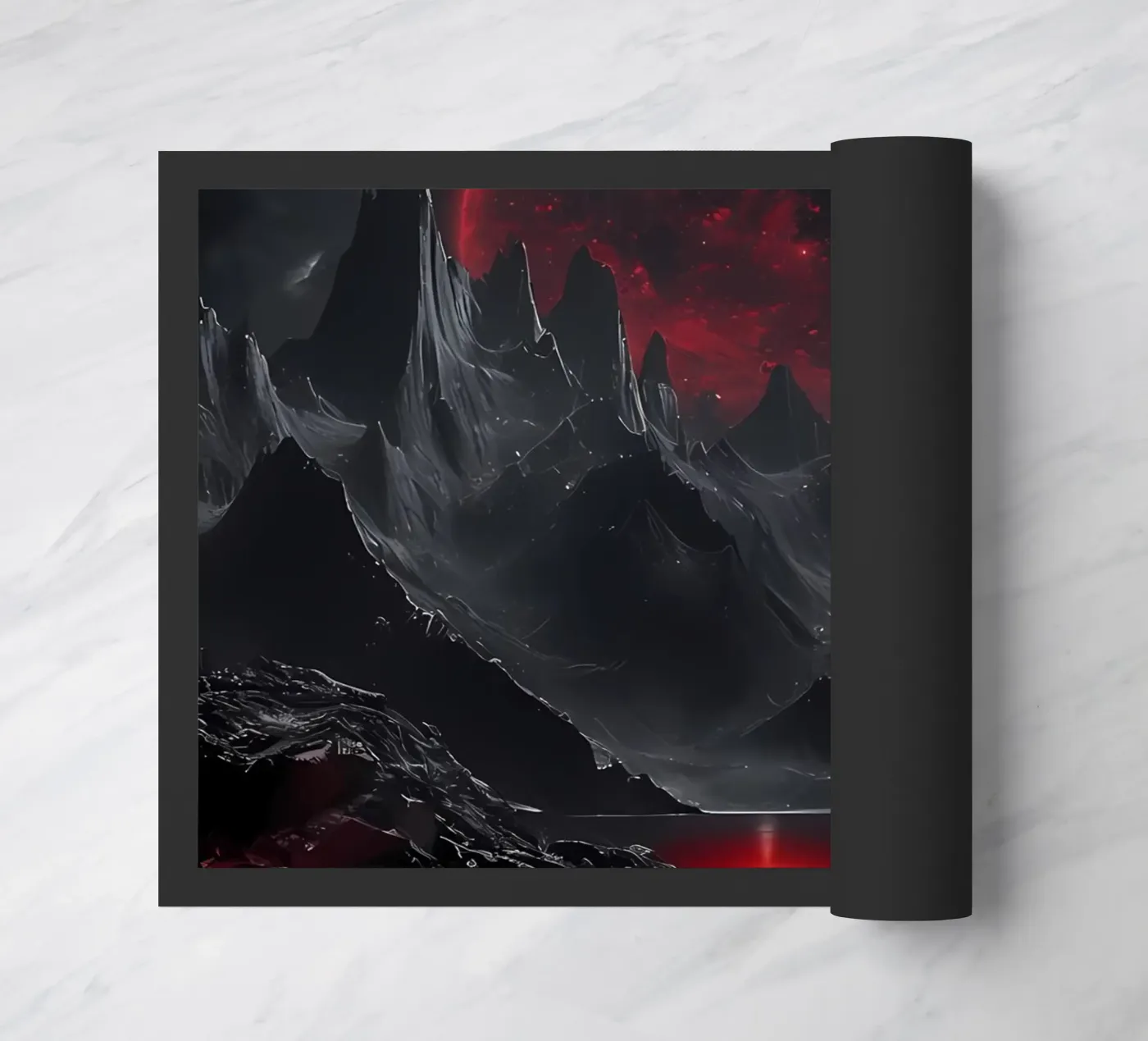 Crimson Eclipse doormat by Artistic-shop