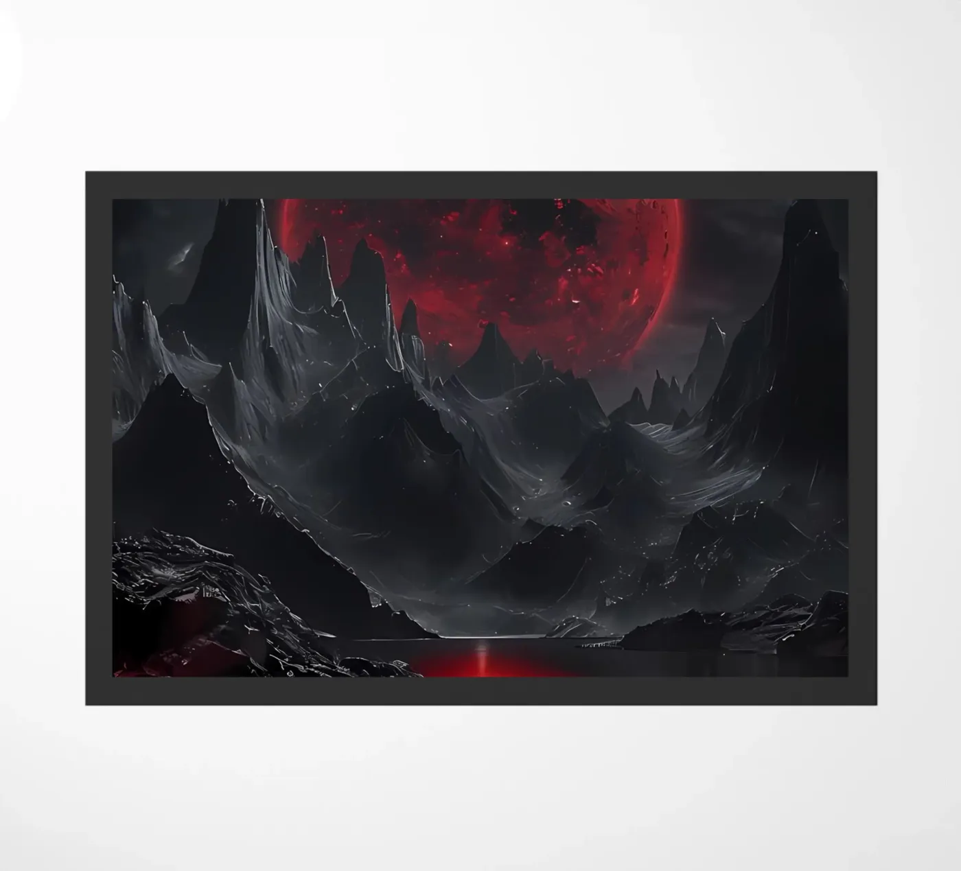 Crimson Eclipse doormat by Artistic-shop