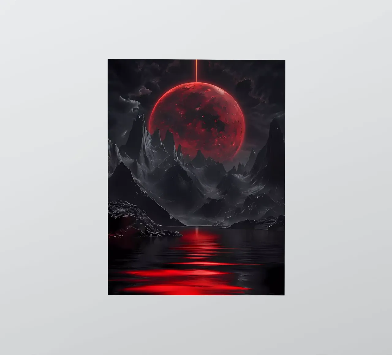 Crimson Eclipse sticker by Artistic-shop
