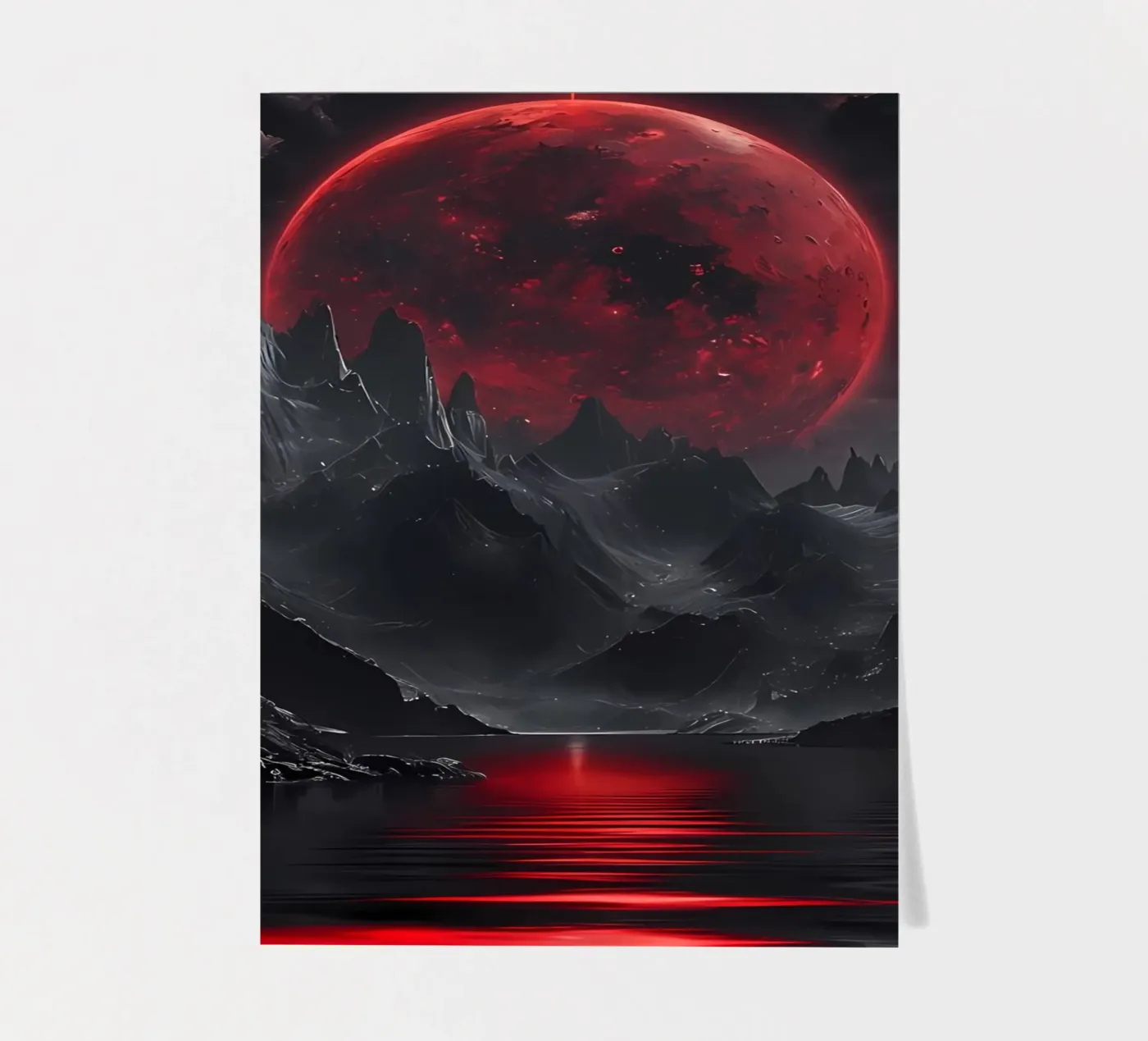 Crimson Eclipse sticker sheet by Artistic-shop