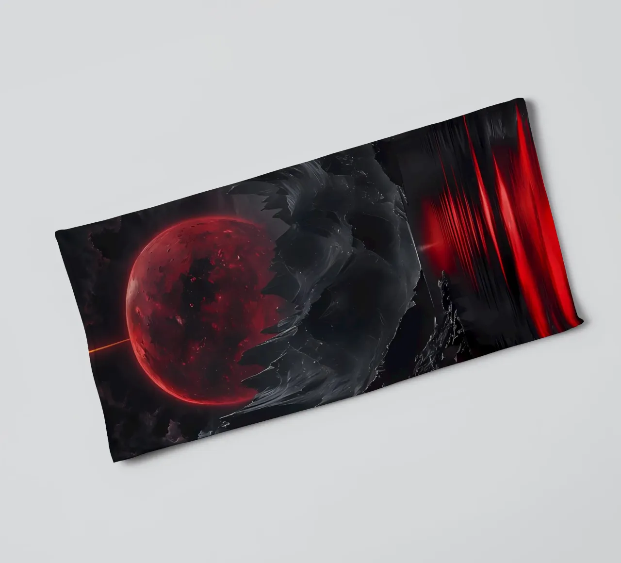 Crimson Eclipse badhanddoek van Artistic-shop