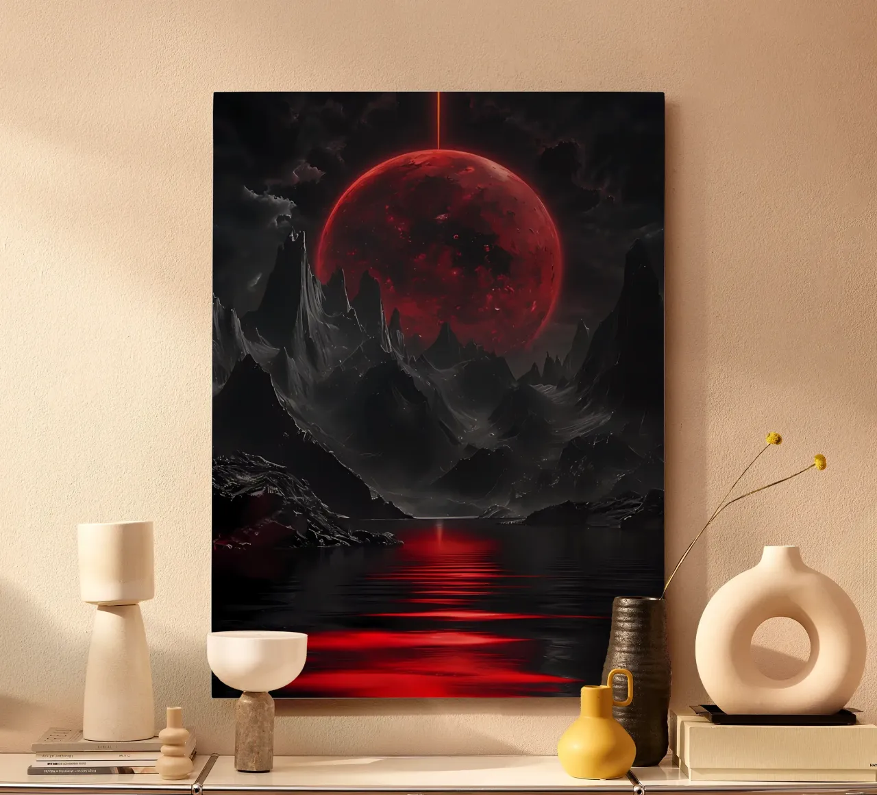 Eclissi cremisi alluminio dibond da Artistic-shop