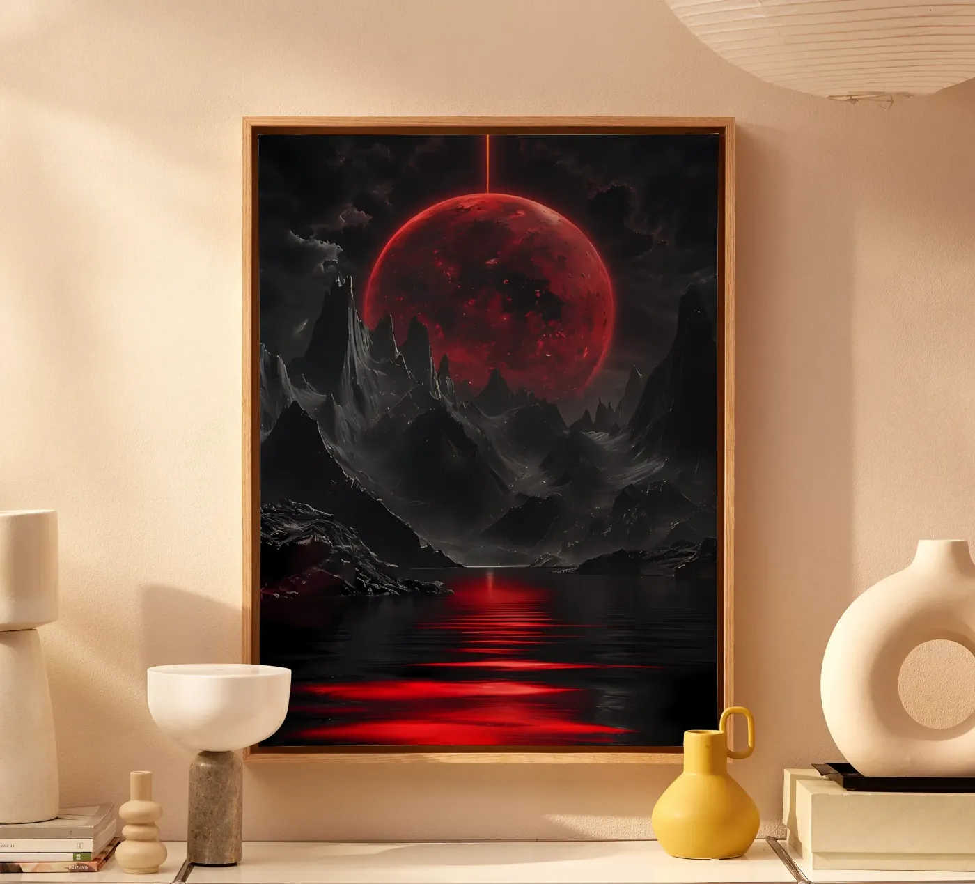 Crimson Eclipse tela da Artistic-shop