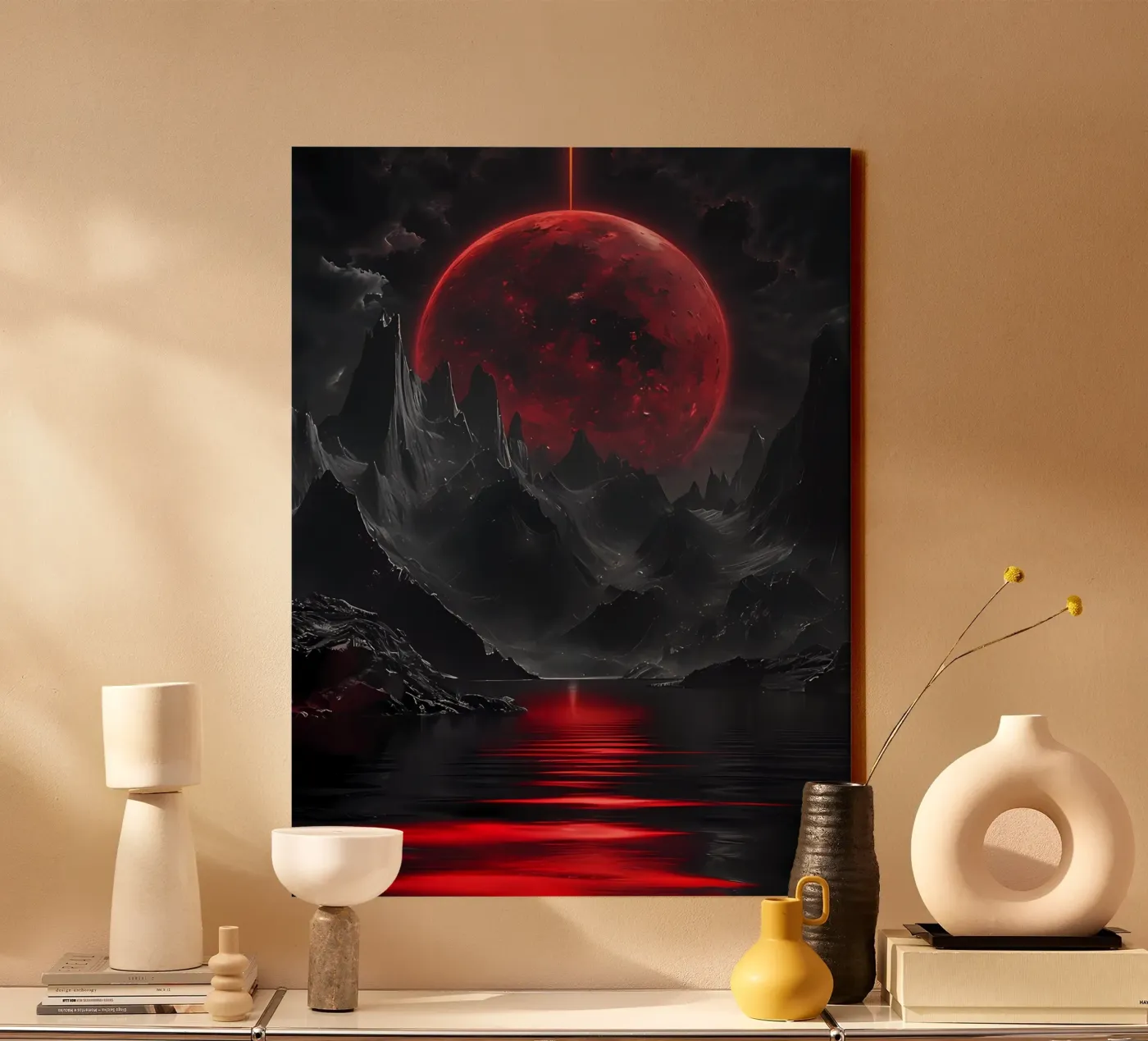 Crimson Eclipse tela da Artistic-shop