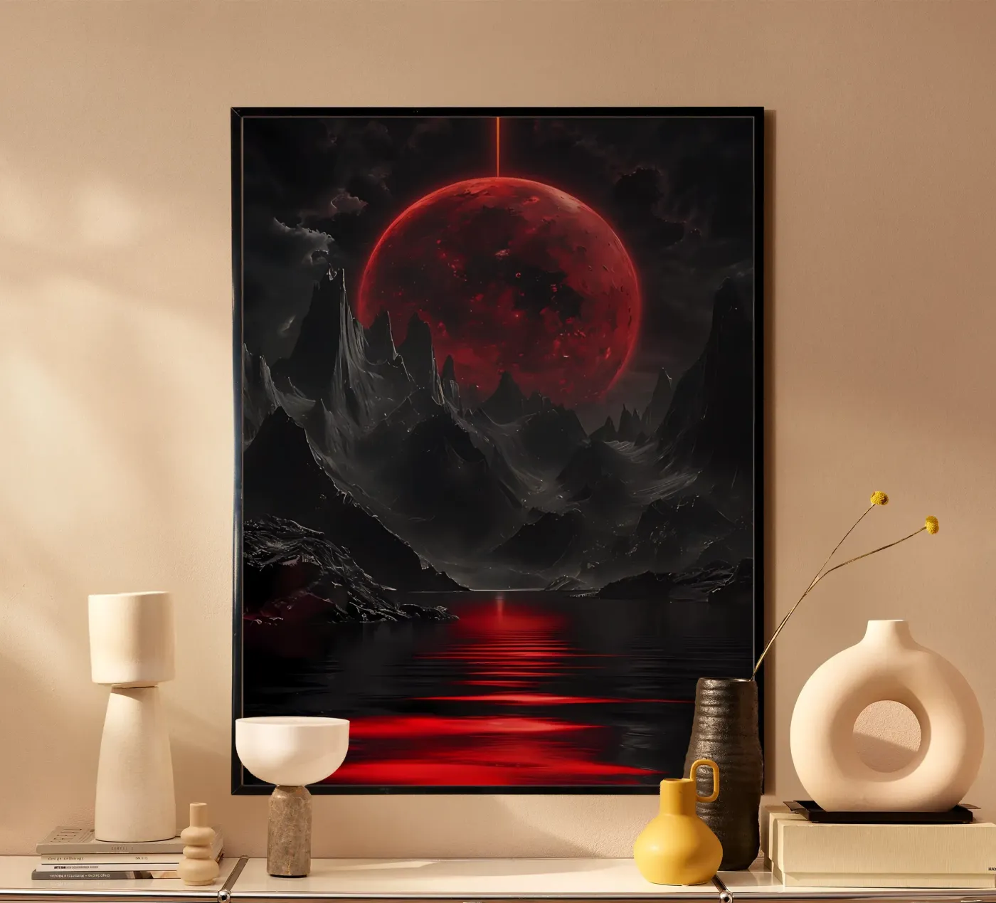 Crimson Eclipse poster by Artistic-shop